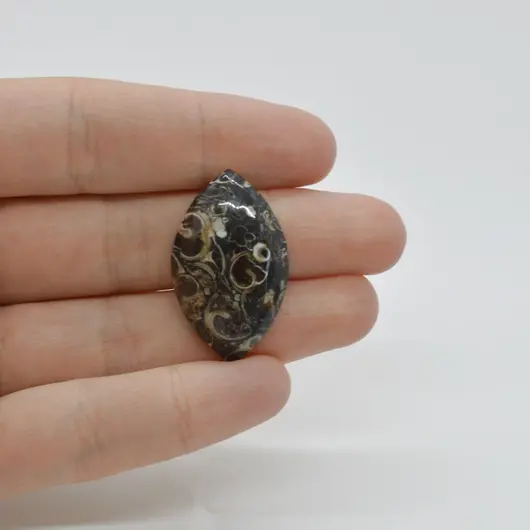 Cabochon Agat Turitela 31x19x6mm C18