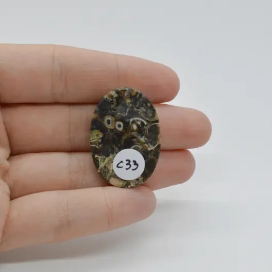 Cabochon Agat Turitela 32x23x6mm C33, imagine 2