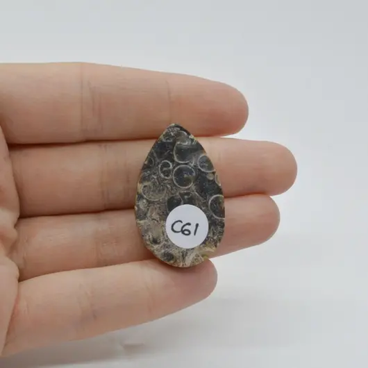 Cabochon Agat Turitela 33x21x6mm C61, imagine 2