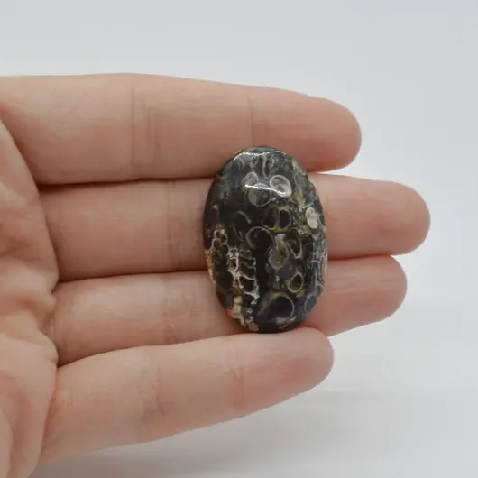 Cabochon Agat Turitela 33x21x7mm C88