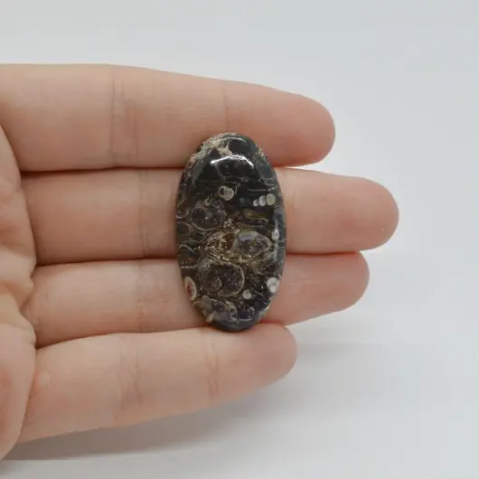 Cabochon Agat Turitela 35x20x6mm C89