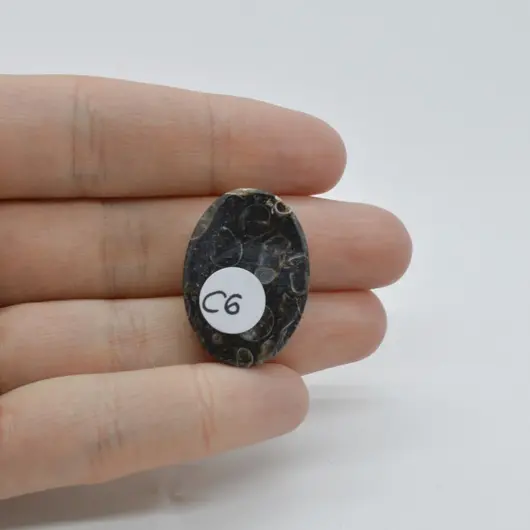 Cabochon Agat Turitela 37x19x6mm C6, imagine 2
