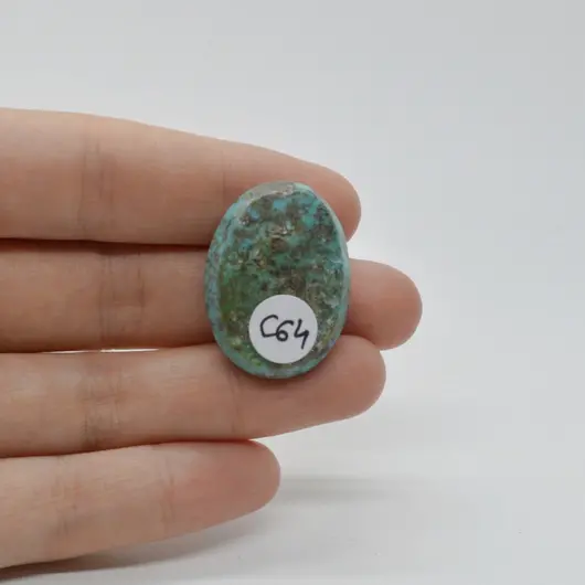 Cabochon Turcoaz Iranian 29x22x8mm C64, imagine 2
