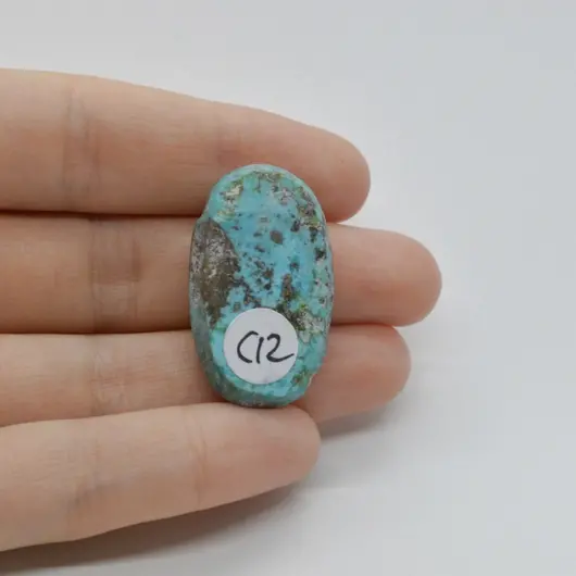 Cabochon Turcoaz Iranian 32x20x7mm C12, imagine 2
