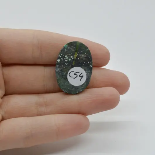 Cabochon Turcoaz Tibetan 28x20x6mm C54, imagine 2