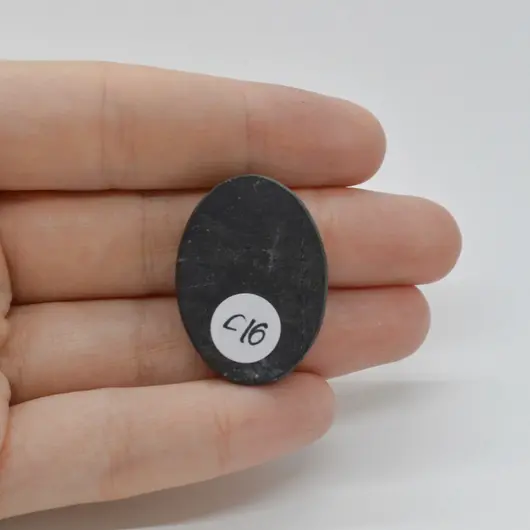 Cabochon Turmalina Negra 30x22x6mm C16, imagine 2