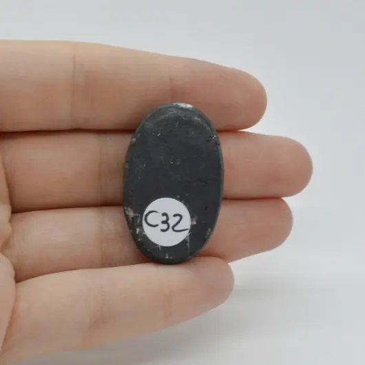 Cabochon Turmalina Negra 34x21x7mm C32, imagine 2