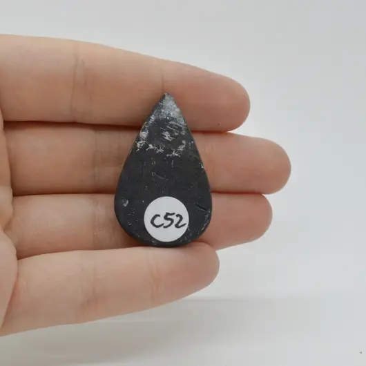 Cabochon Turmalina Negra 35x22x7mm C52, imagine 2