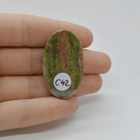 Cabochon Unakit 39x24x6mm C42, imagine 2
