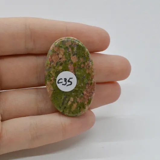 Cabochon Unakit 39x25x8mm C35, imagine 2