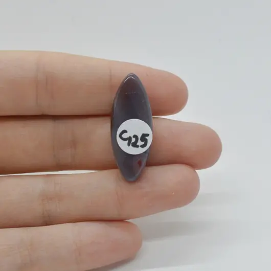 Cabochon Agat Botswana Portocaliu 30x12x7mm C125, imagine 2