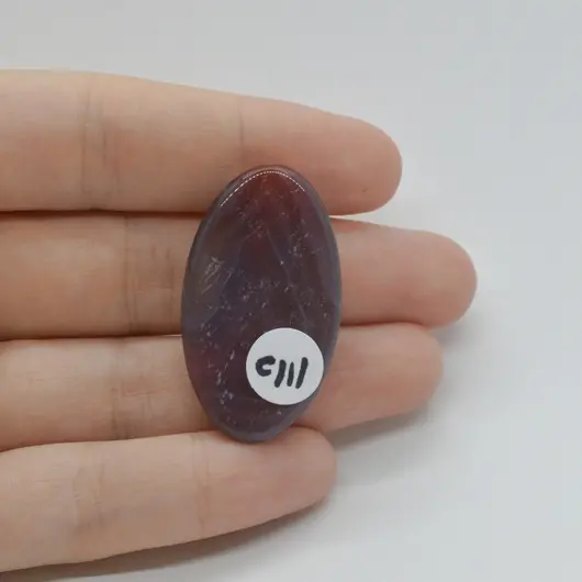 Cabochon Agat Botswana Portocaliu 37x21x6mm C111, imagine 2