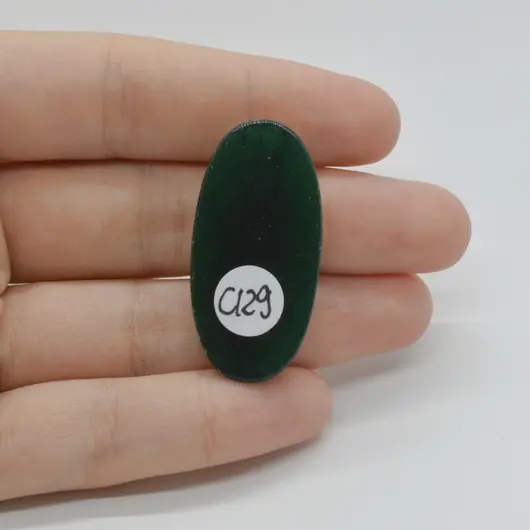 Cabochon Aventurin 37x18x6mm C129, imagine 2