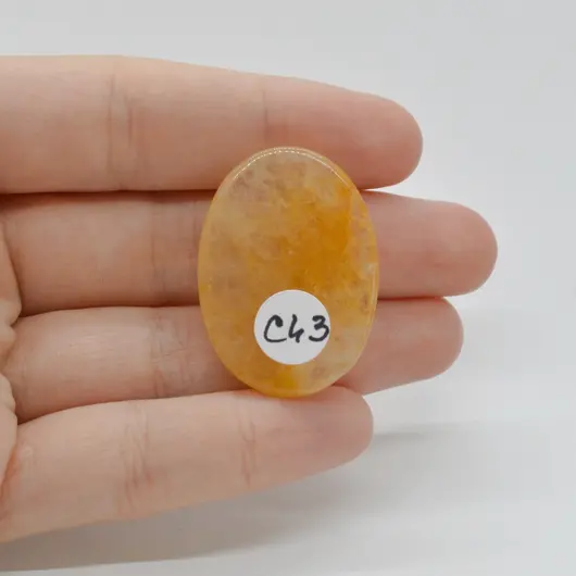 Cabochon Aventurin Galben 34x24x7mm C43, imagine 2