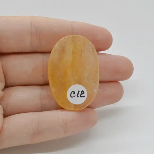 Cabochon Aventurin Galben 38x26x7mm C12, imagine 2
