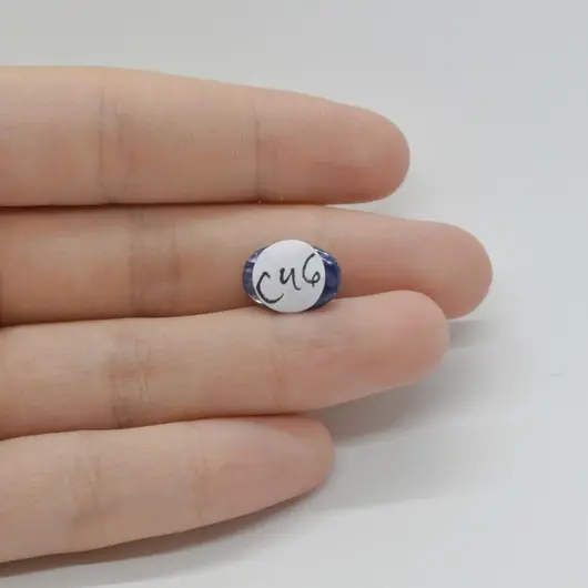 Cabochon Kianit 13x9x5mm C46, imagine 2