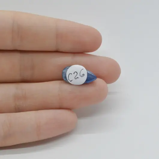 Cabochon Kianit 17x9x5mm C26, imagine 2