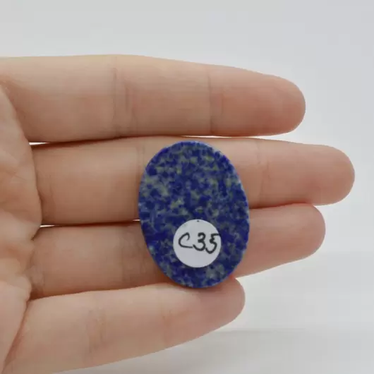 Cabochon Lapis Lazuli 31x23x5mm C35, imagine 3