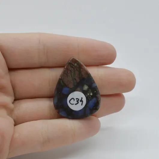 Cabochon Que Sera 33x25x8mm C34, imagine 2