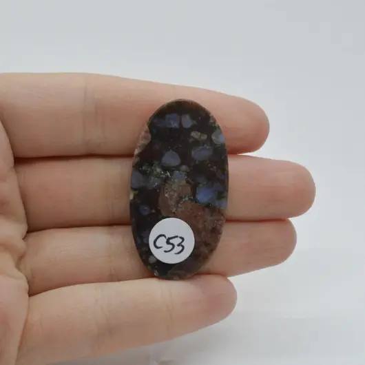 Cabochon Que Sera 40x21x5mm C53, imagine 2