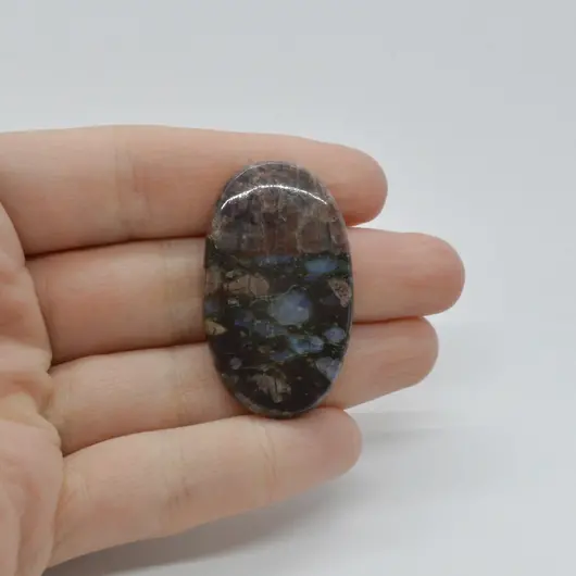 Cabochon Que Sera 40x23x5mm C43