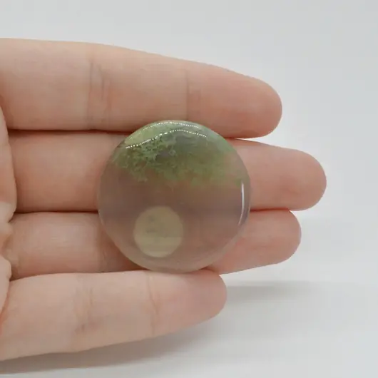Cabochon Agat Moss Indonezia 32x32x6mm C17