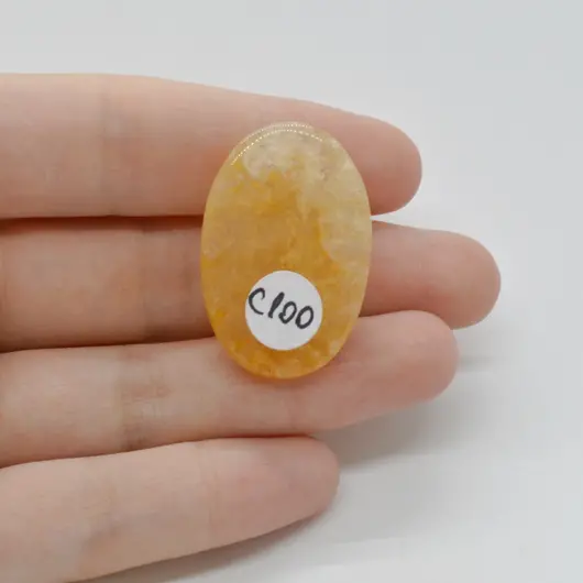 Cabochon Aventurin Galben 33x22x8mm C100, imagine 2