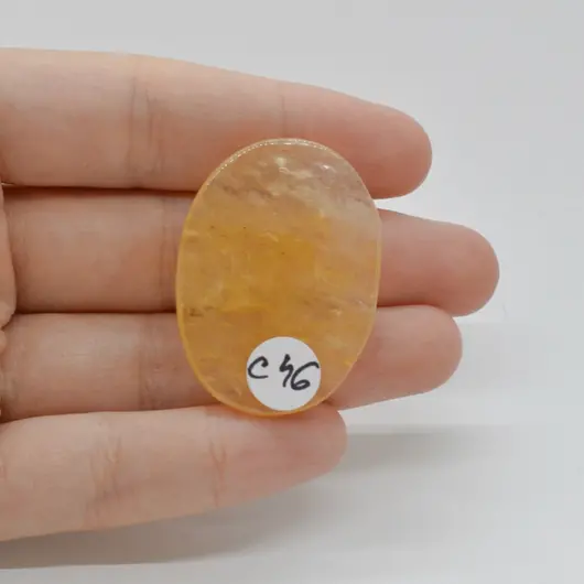 Cabochon Aventurin Galben 38x28x6mm C46, imagine 2