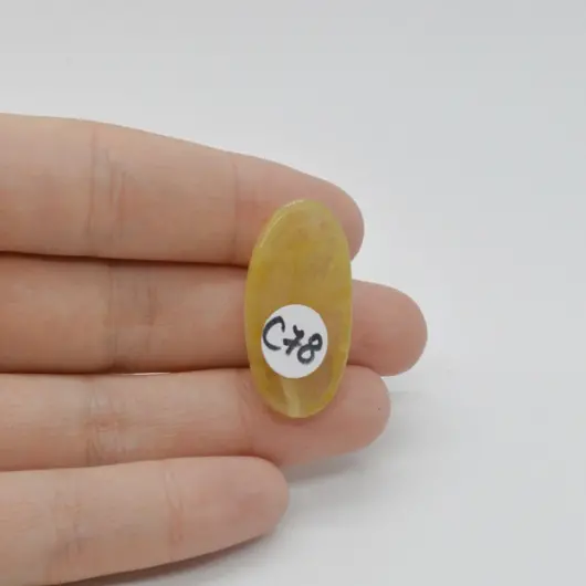 Cabochon Cuart Rutilat 30x15x7mm C78, imagine 2