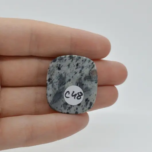 Cabochon Hornblend 30x26x5mm C48, imagine 2