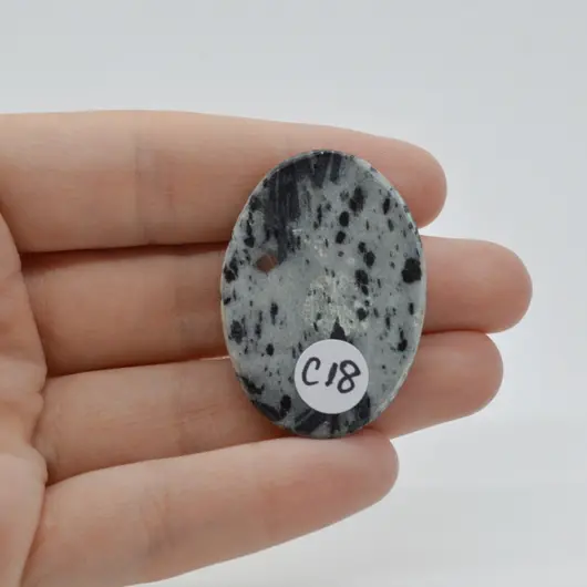 Cabochon Hornblend 39x27x5mm C18, imagine 2