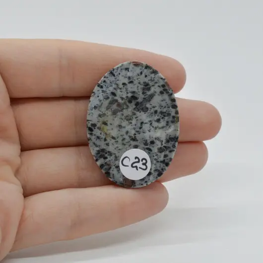 Cabochon Hornblend 41x30x5mm C23, imagine 2