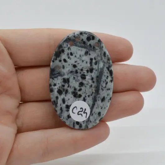 Cabochon Hornblend 48x31x5mm C24, imagine 2