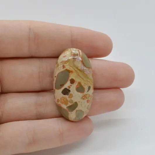 Cabochon Jasp Leopard 36x20x7mm C94