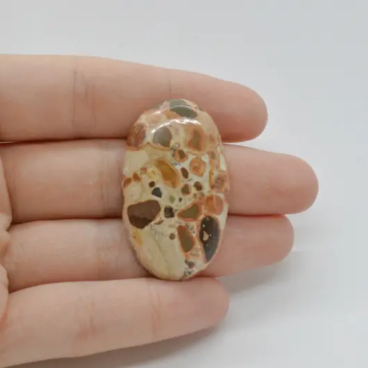 Cabochon Jasp Leopard 39x23x7mm C67