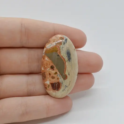 Cabochon Jasp Leopard 40x23x6mm C87