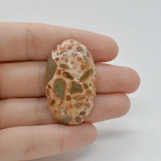 Cabochon Jasp Leopard 40x24x7mm C49
