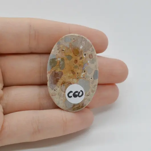Cabochon Jasp Leopard 40x26x6mm C60, imagine 2