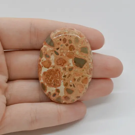 Cabochon Jasp Leopard 44x32x6mm C57