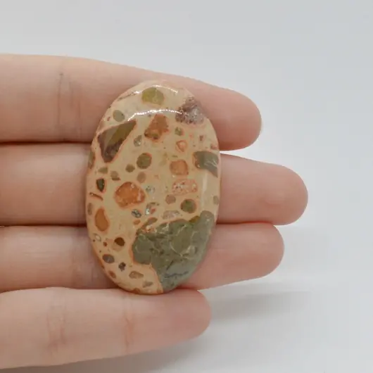 Cabochon Jasp Leopard 45x28x7mm C40