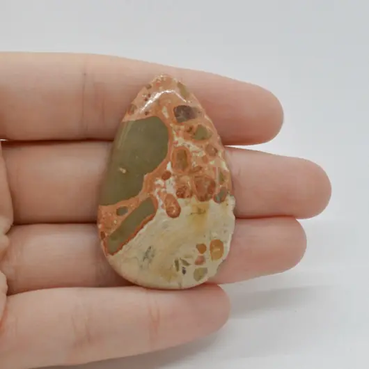 Cabochon Jasp Leopard 45x29x5mm C36