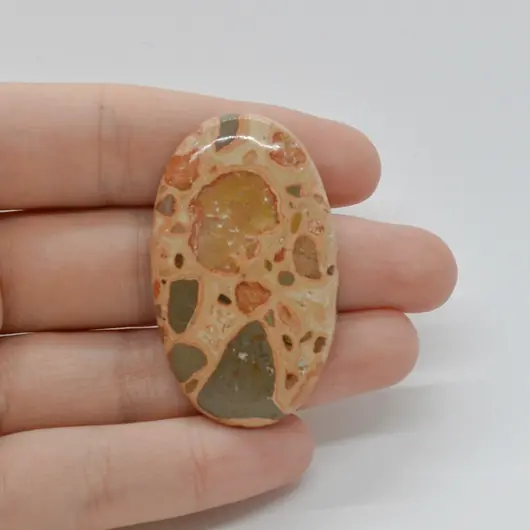 Cabochon Jasp Leopard 46x27x5mm C45