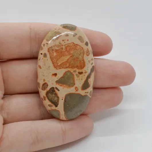 Cabochon Jasp Leopard 49x29x7mm C7