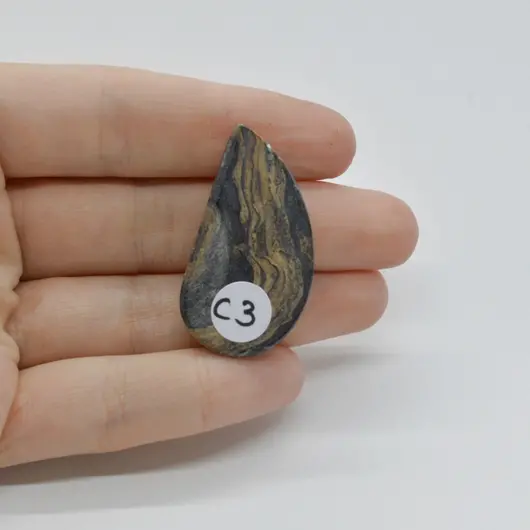 Cabochon Stromatolit 38x21x6mm C3, imagine 2