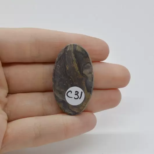 Cabochon Stromatolit 38x22x7mm C31, imagine 2