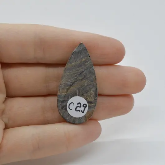 Cabochon Stromatolit 39x19x5mm C29, imagine 2