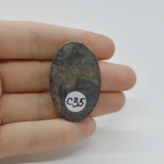 Cabochon Stromatolit 39x25x6mm C35, imagine 2
