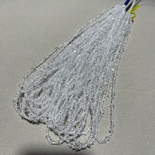 Sirag diamant Herkimer A+, 4-6mm, 40cm, imagine 2