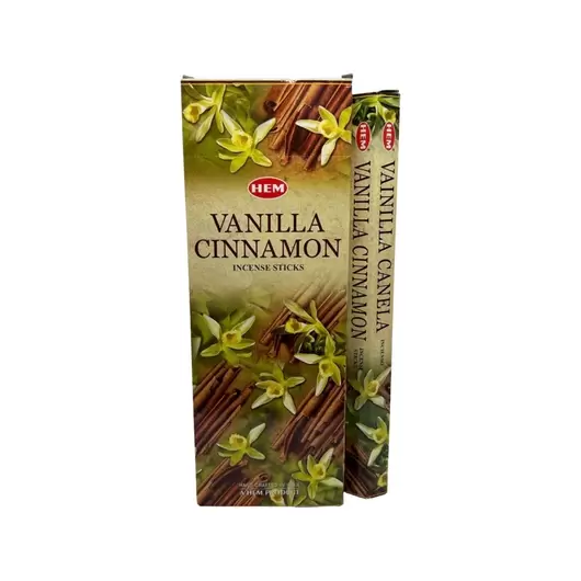Betisoare parfumate HEM Vanilla Cinnamon 20 buc