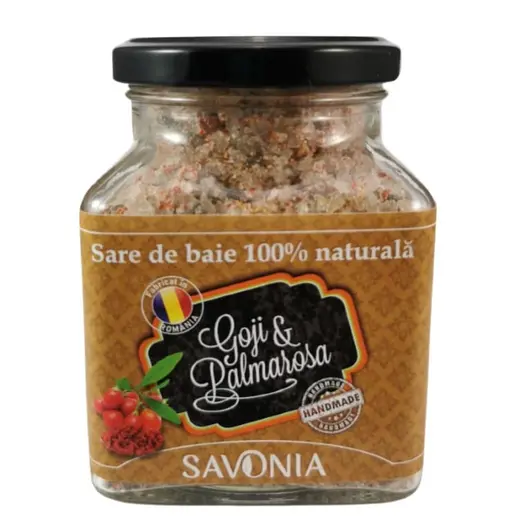 Sare de baie cu Goji si Palmarosa, Savonia 350g